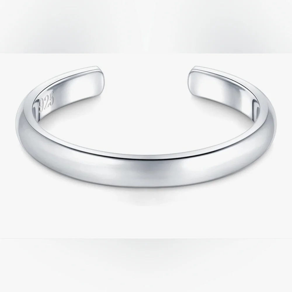 18kgp 925 Sterling Silver Toe Ring 2mm Band - Picture 4 of 5